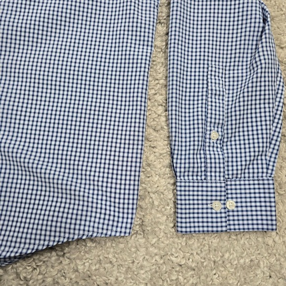 Ministry of Supply Shirt Mens XL Blue Plaid Button Up Long Sleeve Vented Office‎ - Picture 3 of 13